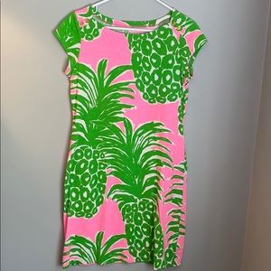 LILLY PULITZER SHORT SLEEVED PINEAPPLE DRESS